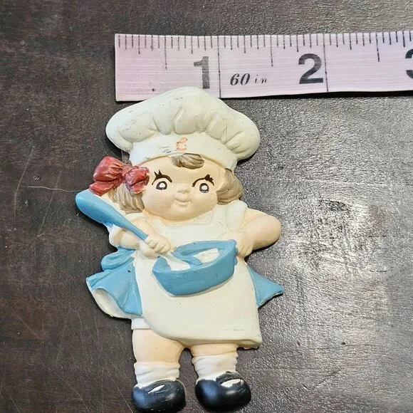 Campbell Soup Collectors Refrigerator Magnet Little Girl Spoon cooking - Picture 5 of 6